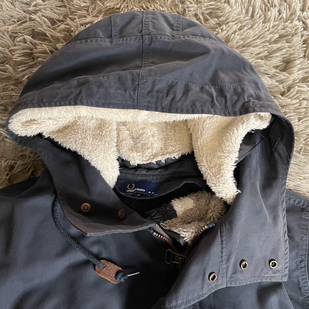 【希少！】フレッドペリー　モッズコート　ボアライナー　ユニオンジャック　XL