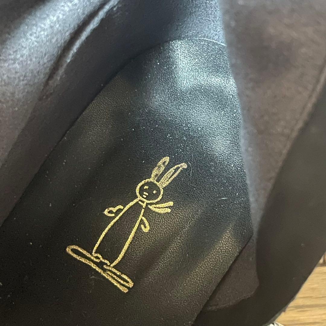 値下げ　ブラックスエードロングブーツ24cm 吉祥寺　うさぎや