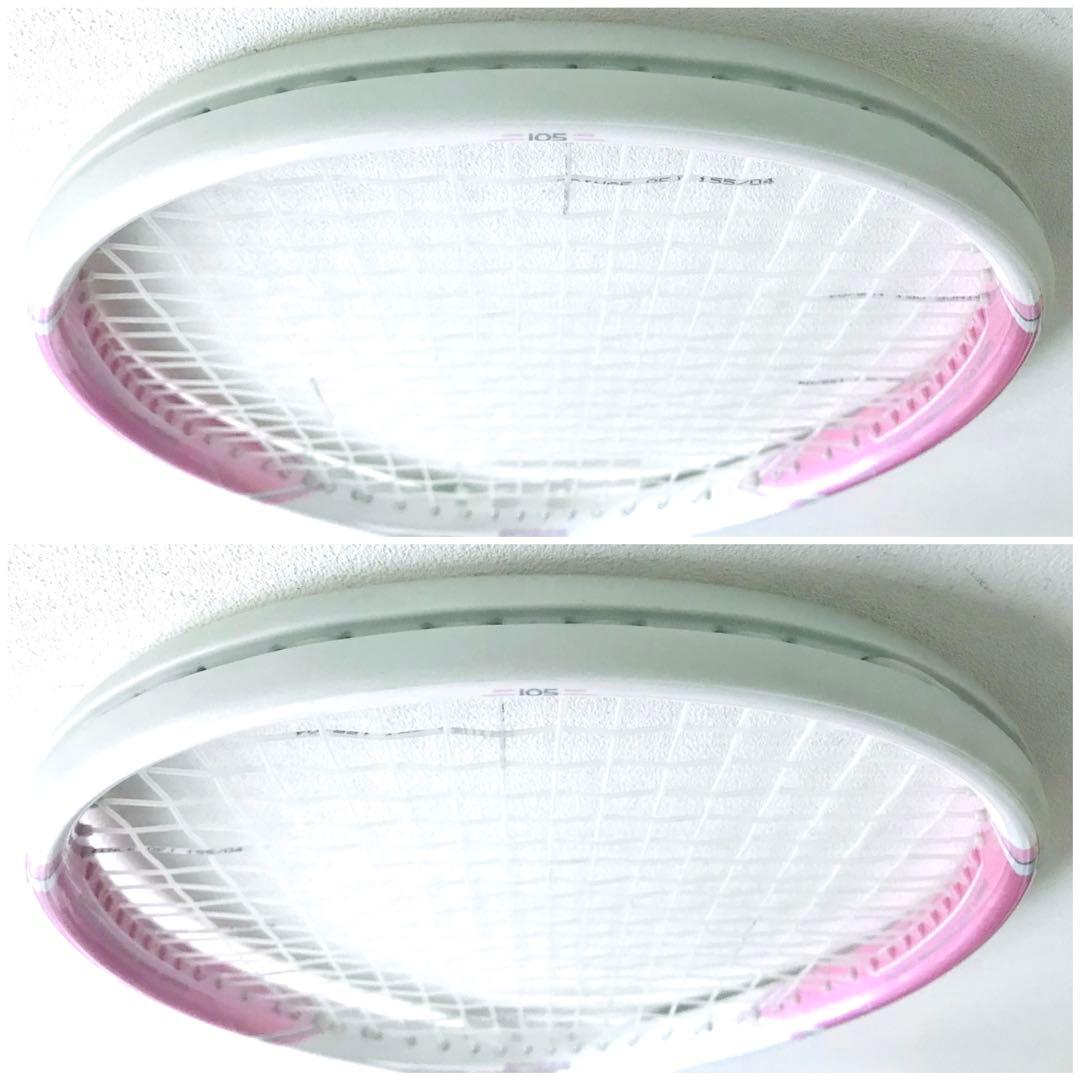 【美品】プリンス『パワーライン レディー』テニスラケット／G1／初心者／ピンク