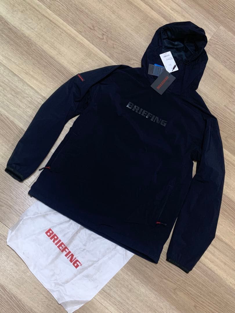 定価4万円 高級BRIEFING 撥水ストレッチ 軽量パーカー 裏地メッシュ